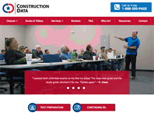 Tablet Screenshot of constructiondatainc.com